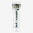 Sri Sri Sudanta Gel Charcoal toothpaste 100g tube on a white background