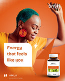 Woman dancing with energy — Amla (Phyllanthus emblica) tablets, whole-fruit antioxidants and daily vitality, Canada