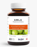 Amla tablets bottle hero — Ayurvedic digestive tonic and rejuvenative (rasayana), NPN listed in Canada