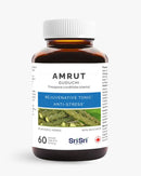 Amrut Guduchi supplement bottle with label on a white background