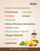 Joint support Artho Fix herbal juice 11 ingredients list