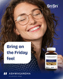 Ashwagandha bottle hero on blue background — Withania somnifera tablets, Ayurvedic herb, NPN listed in Canada