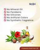 Sri Sri Prakesha Gold Hair Oil without any harmful chemicals
