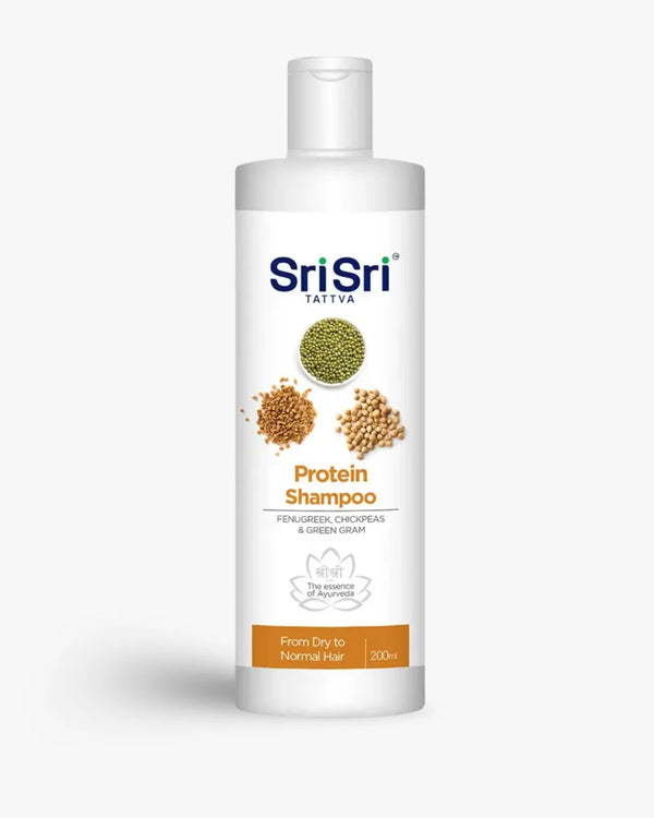 Sri Sri Tattva Protein Shampoo bottle on a white background