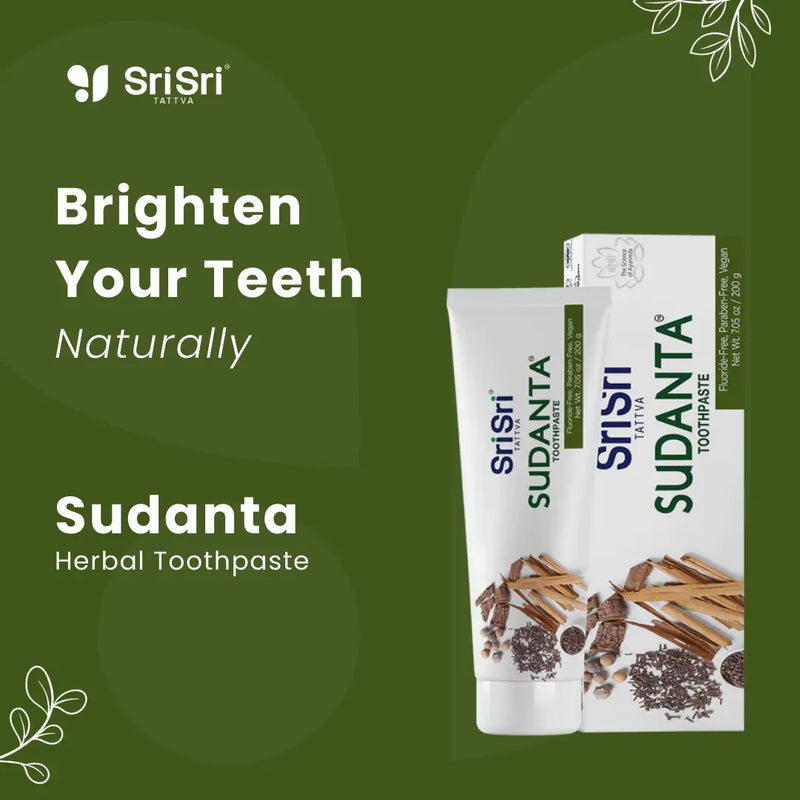 Sudanta Herbal Toothpaste with Ayurvedic Herbs