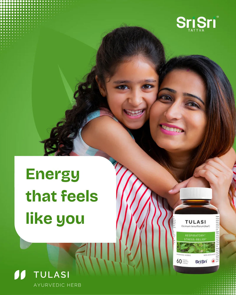 Mom and child smiling — Tulasi Holy Basil tablets, natural cough and cold support in Canada, clean vegan non-GMO