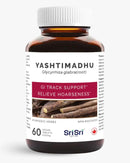 Yashtimadhu (Licorice) tablets bottle — Glycyrrhiza glabra GI tract support & relieve hoarseness, NPN Canada