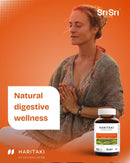 Calm wellness scene with Haritaki — natural digestive wellness from an Ayurvedic single-herb formula