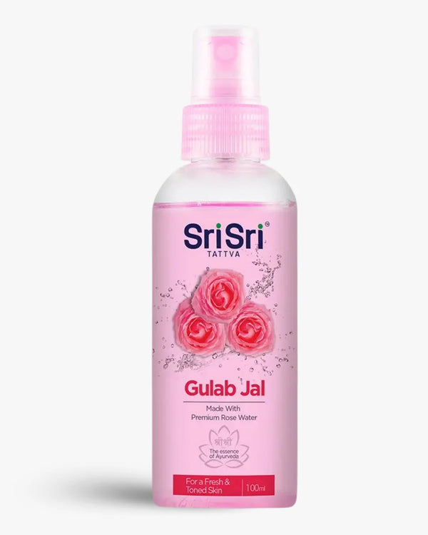 Sri Sri Tattva Rose Facial Mist Gulab Jal bottle spray for fresh and toned skin