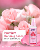 Premium Kannauj Roses and Steam-Distilled Pure Rose Water (Gulab Jal) for natural skin care