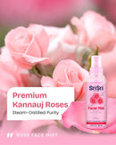 Premium Kannauj Roses and Steam-Distilled Pure Rose Water (Gulab Jal) for natural skin care