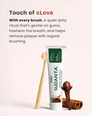 Sudanta clove natural toothpaste with bamboo toothbrush, clove and cinnamon