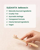 Sudanta natural toothpaste with Ayurvedic ingredients and cruelty-free formulation