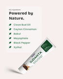 Sudanta natural toothpaste with clove bud oil, Ceylon cinnamon, Bakul, Mayaphala, black pepper and xylitol