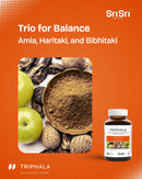 Amla, Haritaki, Bibhitaki — classic Triphala ingredients for natural constipation relief and digestive support