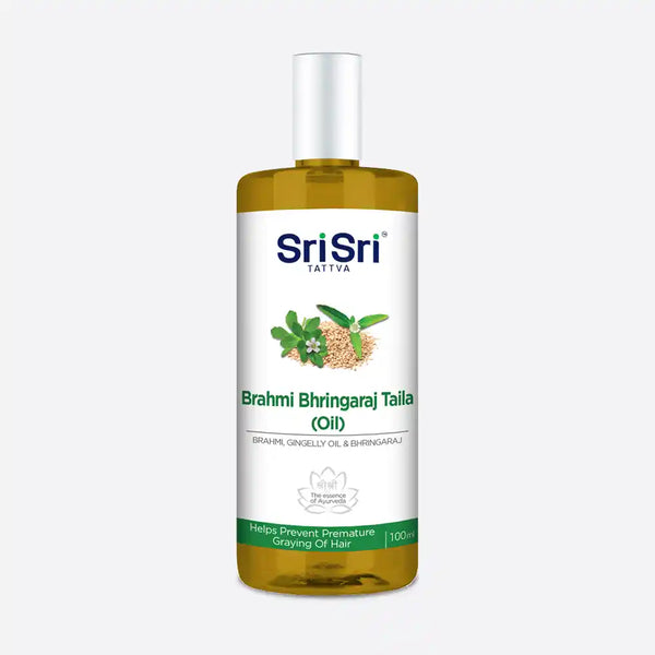 Brahmi Bhringraj Hair Oil by Sri Sri Tattva Canada
