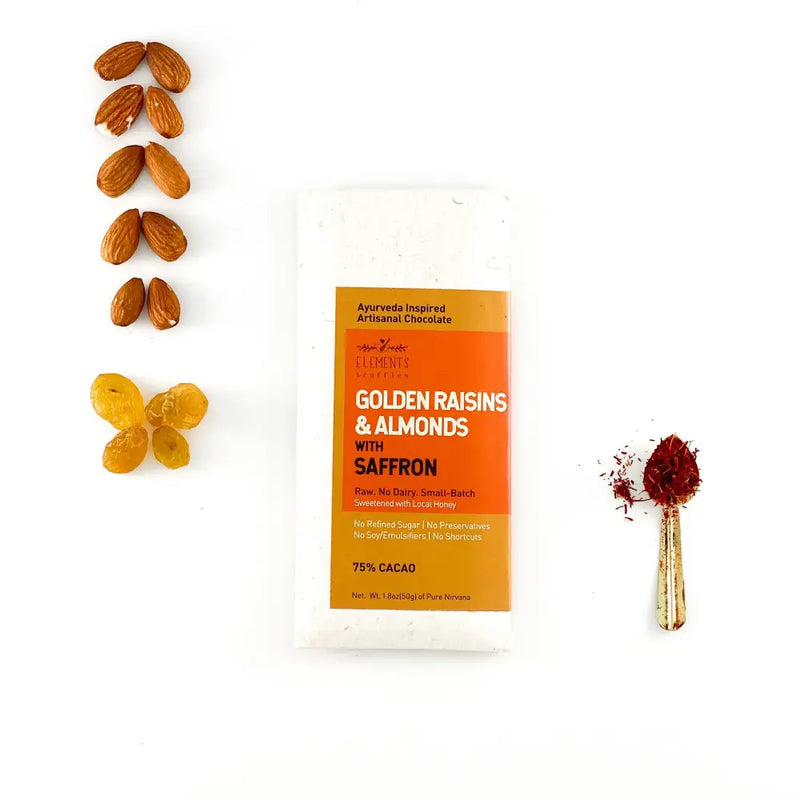 Golden Raisins & Almonds with Saffron